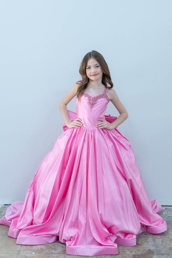 Sweetheart Floor-Length Satin Special Occasion Ball Gown Ava Presley 26819