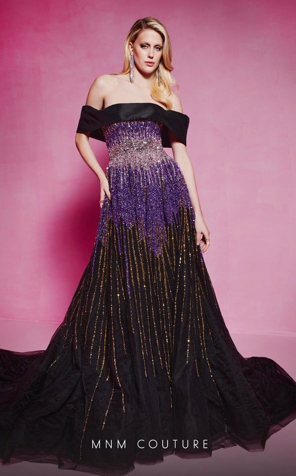 MNM Couture B1009 Prom Ball Gown Sequin Long Formal Dress