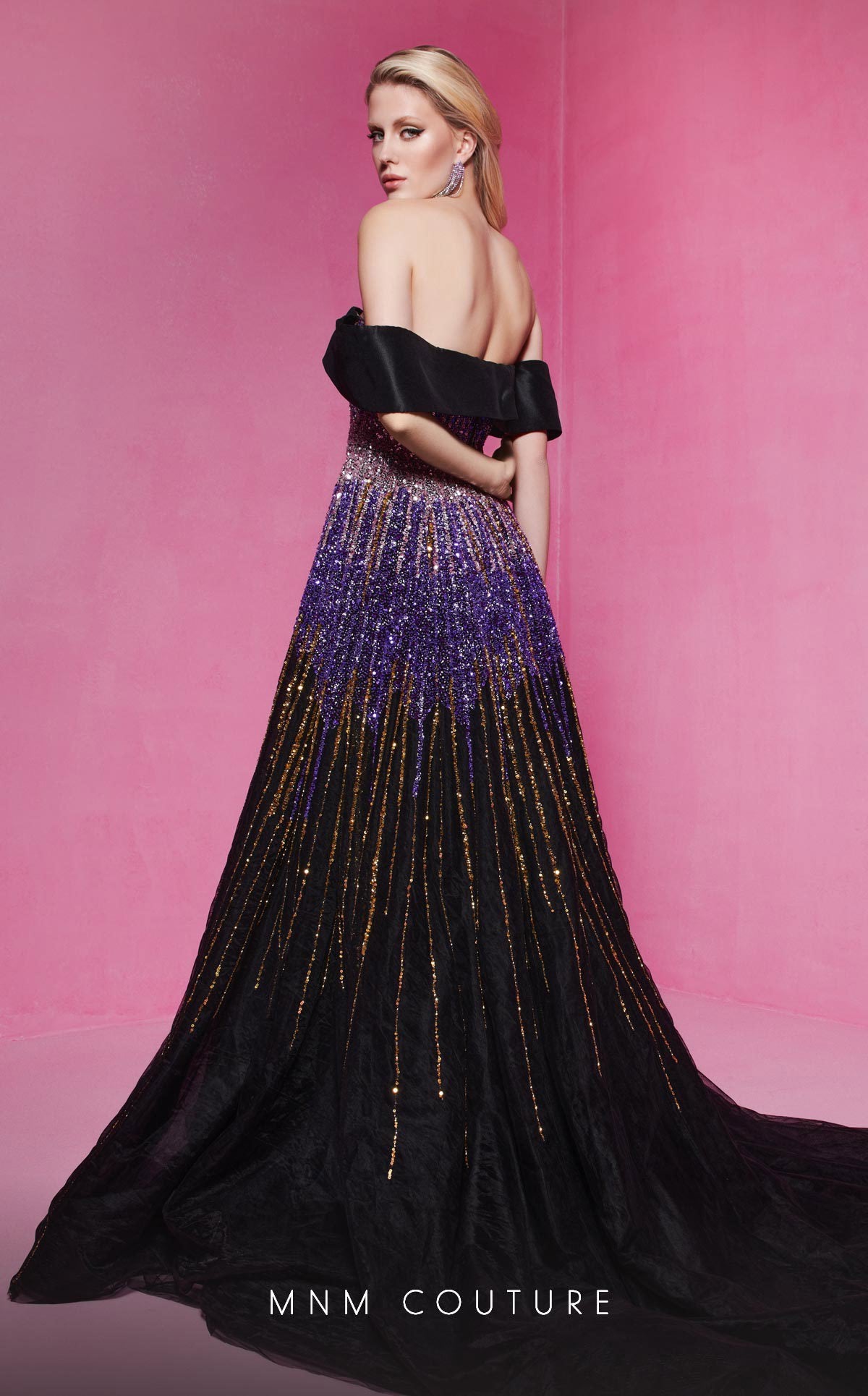 MNM Couture B1009 Prom Ball Gown Sequin Long Formal Dress