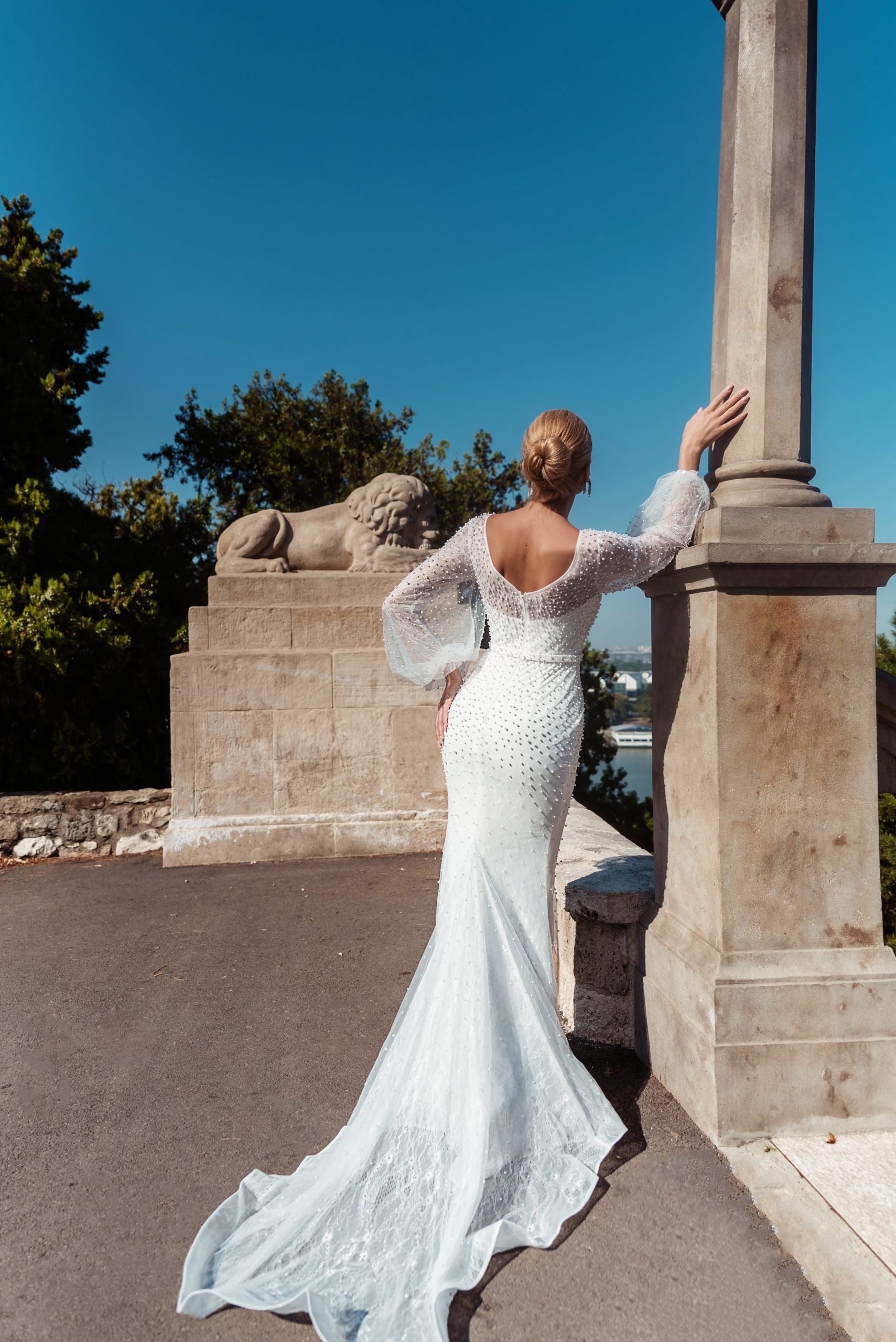 chinese dress ladies Designer Ruffled Mermaid Crisscross Back Lace Country Wedding Dress