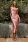 LaDivine BD103 Homecoming Midi Cocktail Dress