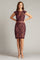 Cocktail Dresses Short Cocktail Formal Dress Mulberry/Nude