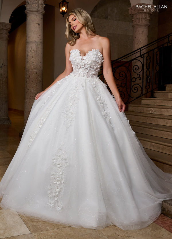 Rachel Allan RB6167 Bridal Long Ball Gown Beaded Wedding Dress
