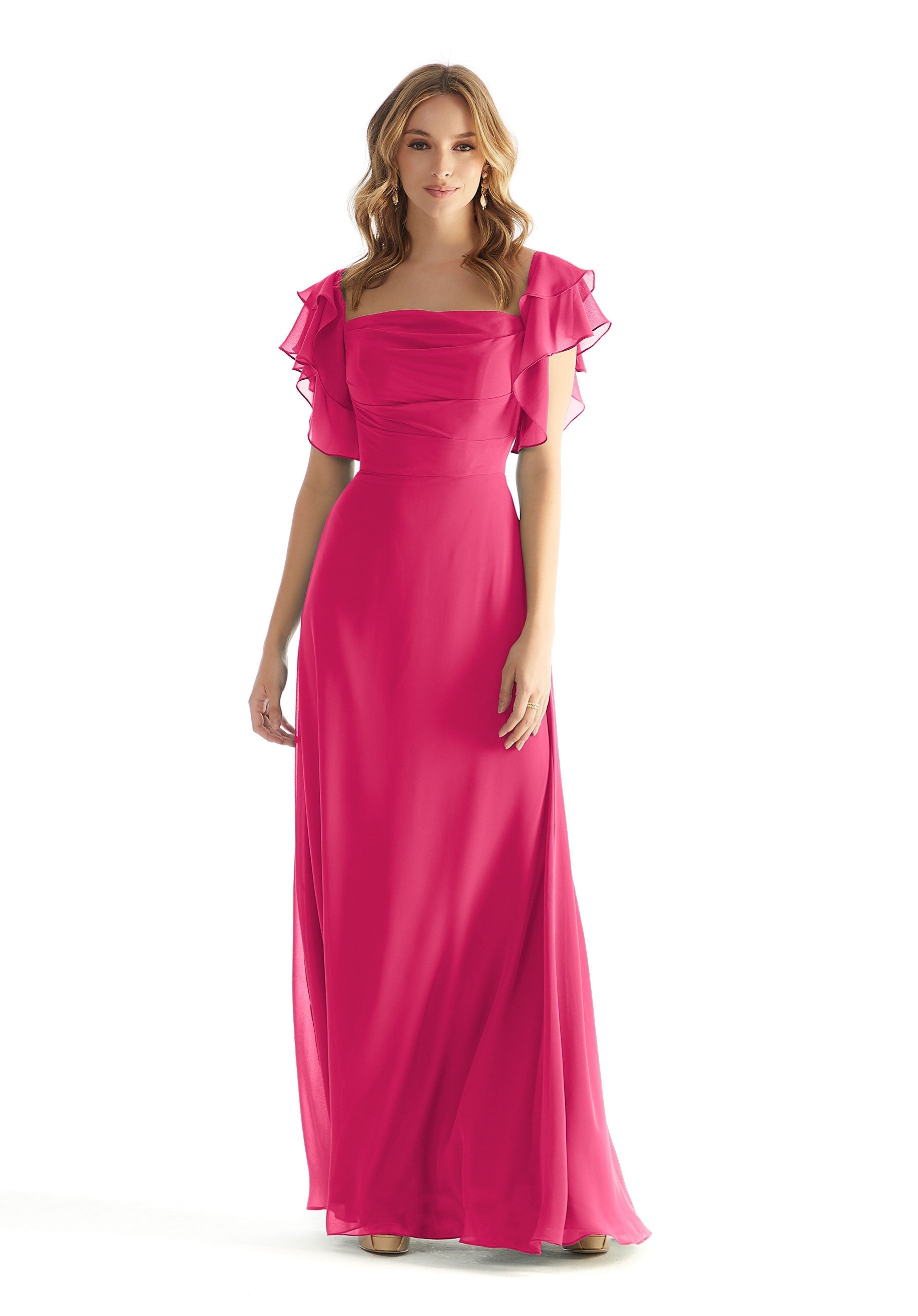 MGNY Madeline Gardner New York 31227 Formal Ruffle Long Dress
