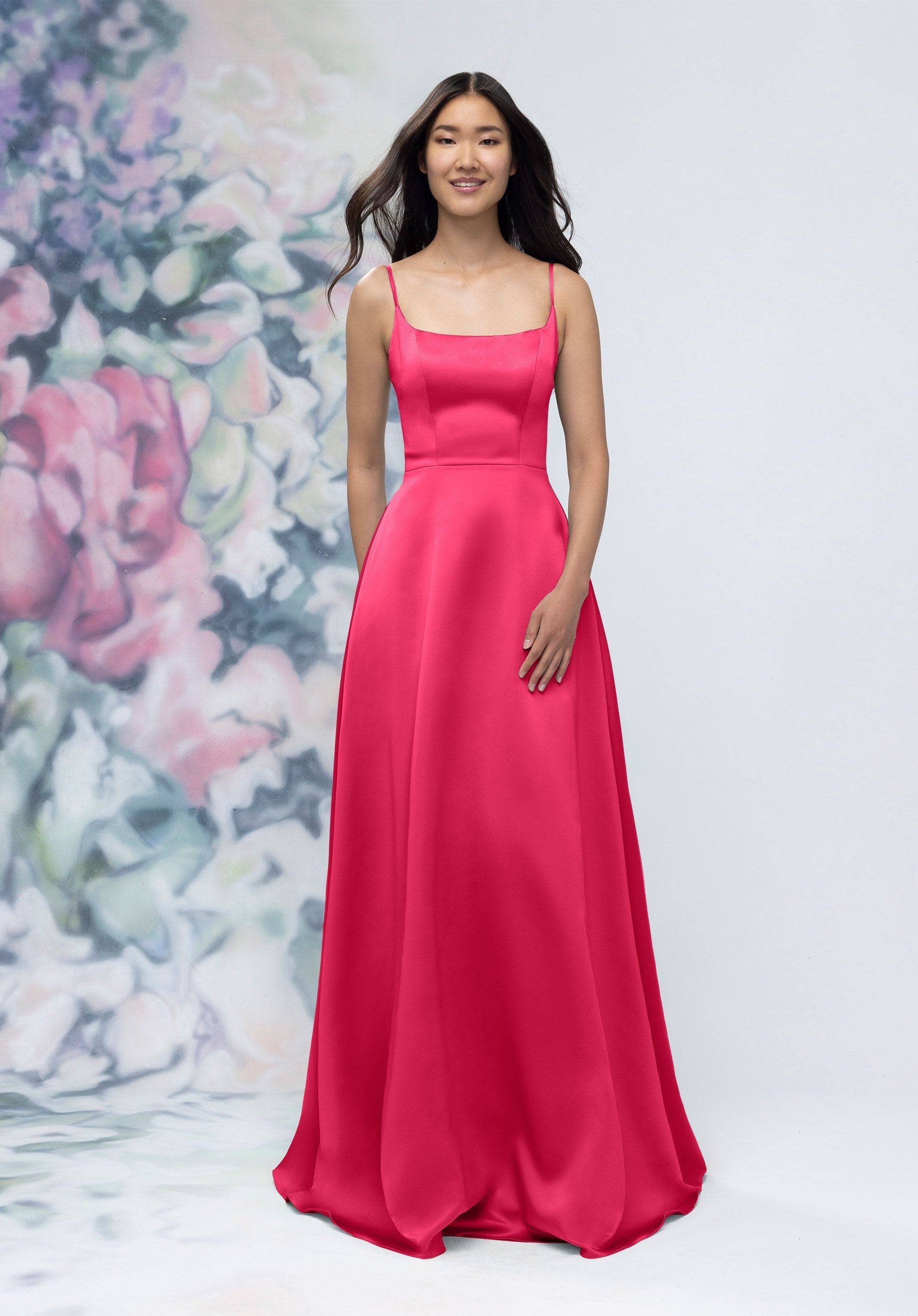 Formal Dresses Long A Line Formal Dress Berry-Satin-3030017-A Line