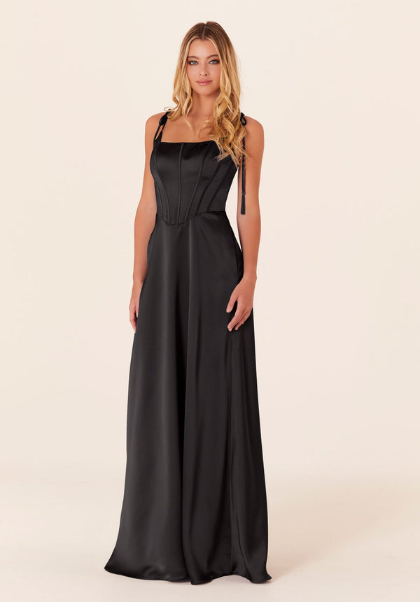 MGNY Madeline Gardner New York 21822 Corset Long Formal A Line Dress