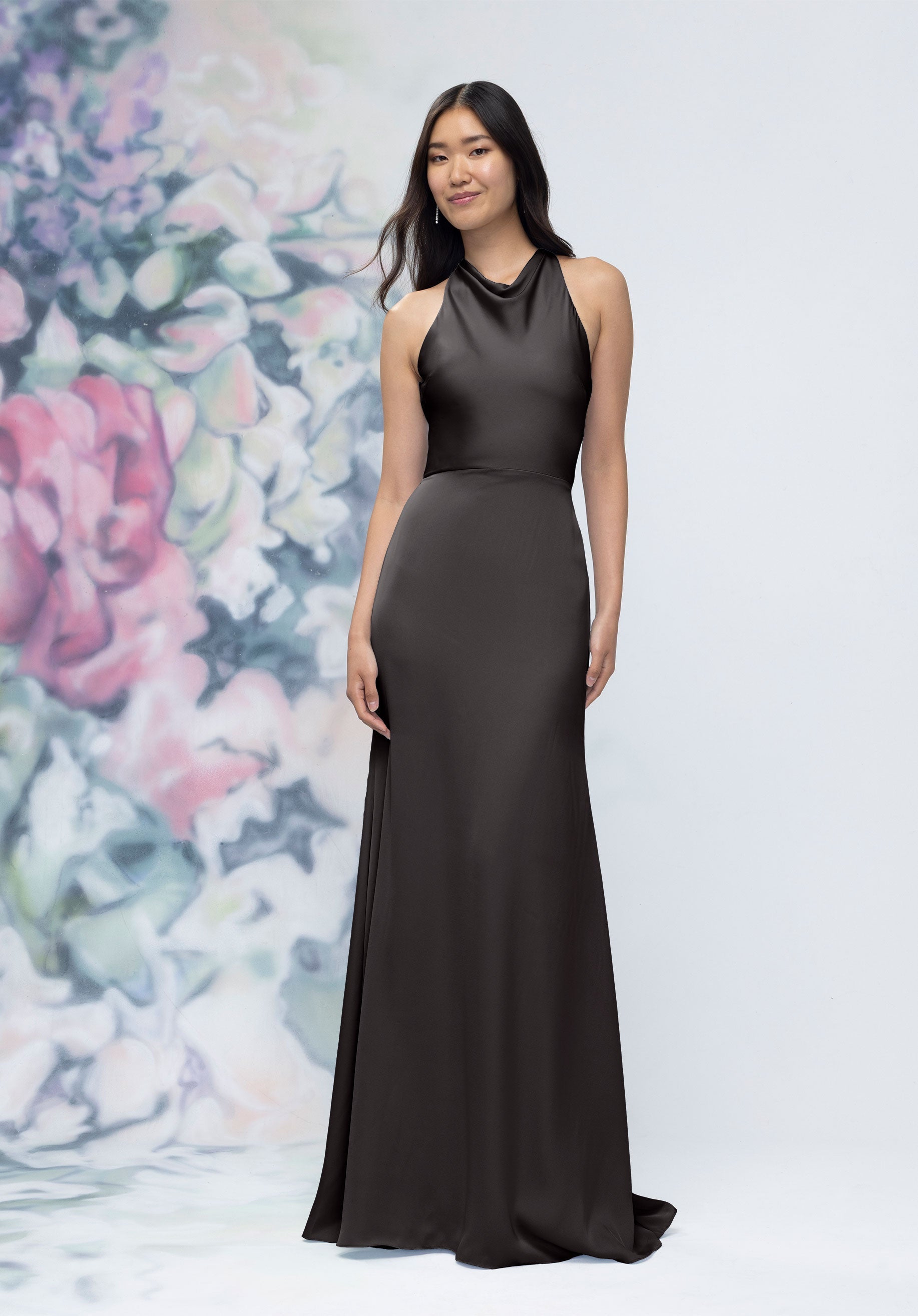 Formal Dresses Formal Long Evening Dress Black-Satin-3030008-Cowl