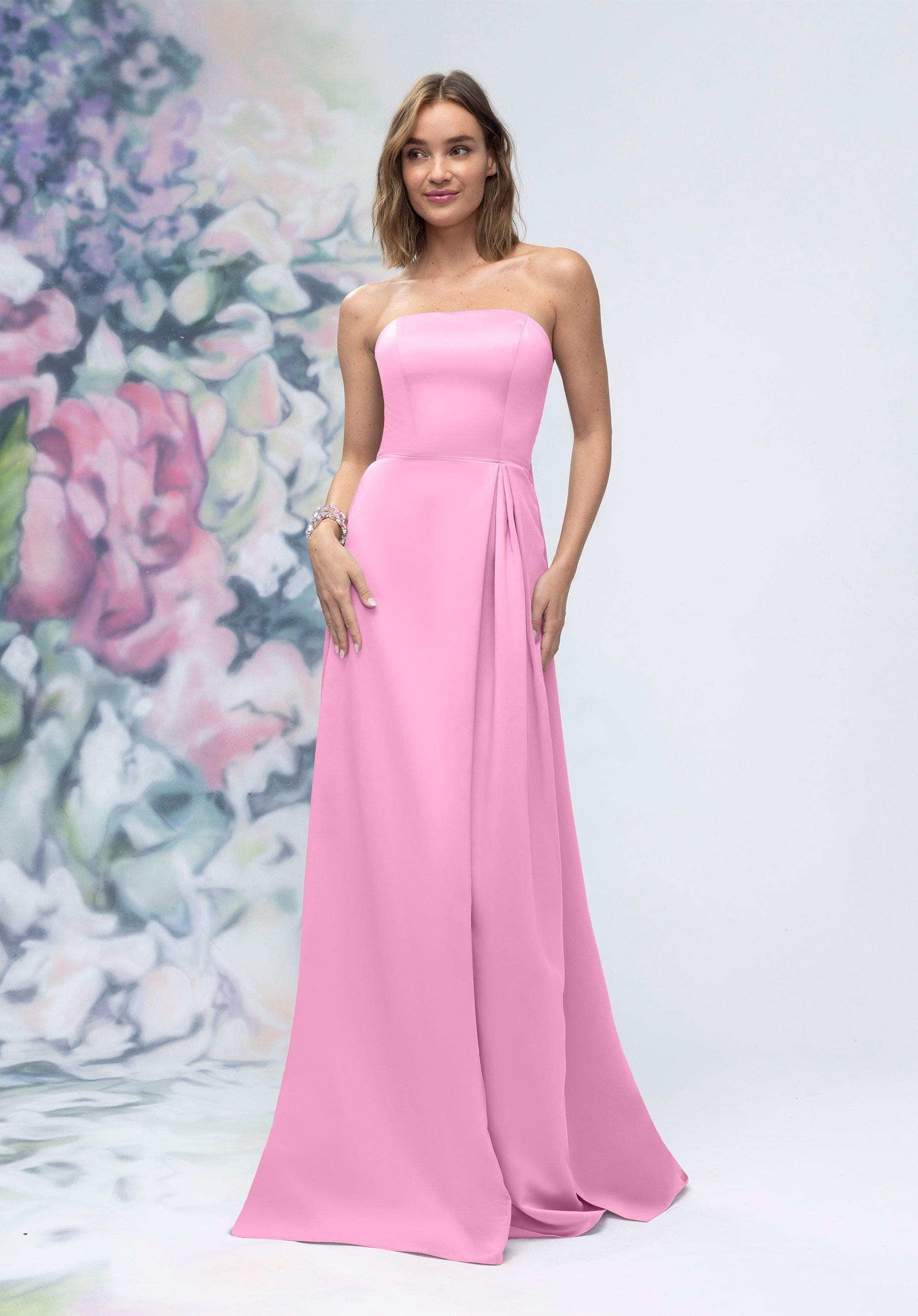 Formal Dresses Long Evening Formal Gown Bloom-Satin-3030014-Pleated