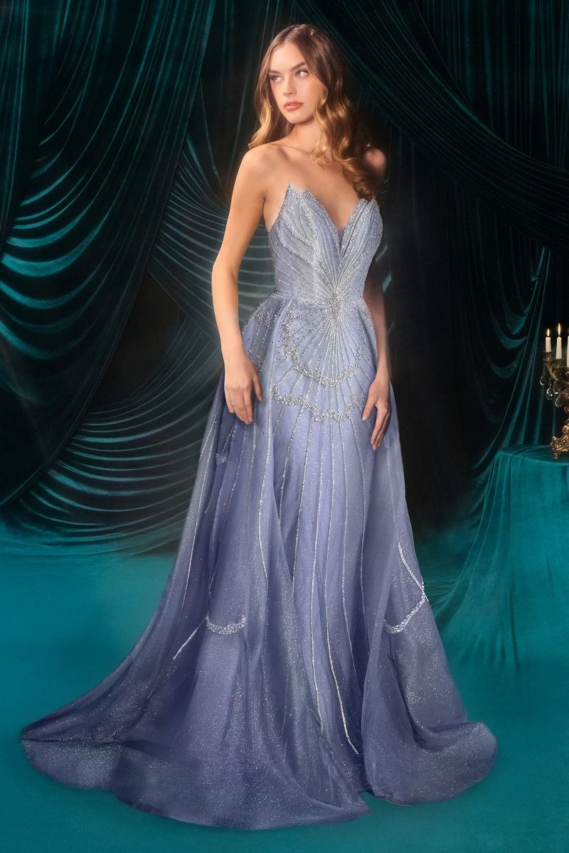 Andrea & Leo A1508 Long Formal Sequin Beaded Prom Dress – The Dress Outlet