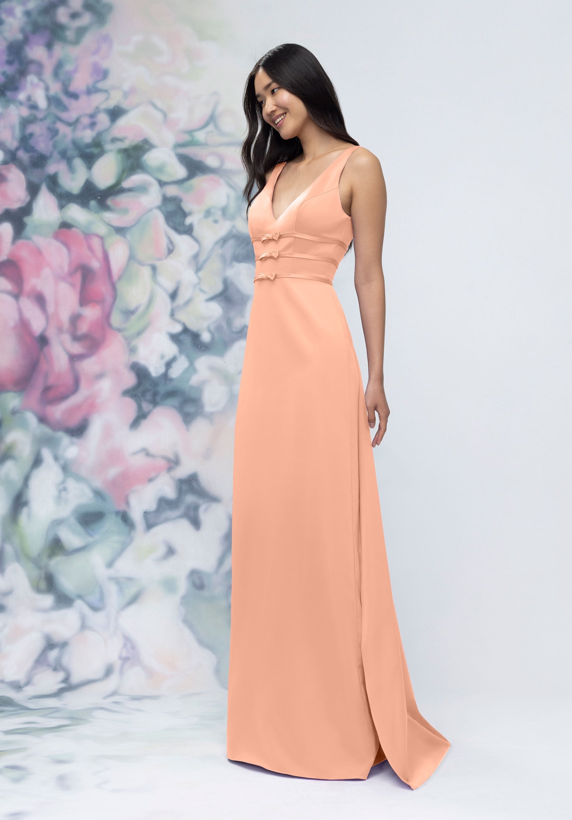 Formal Dresses Long Formal Slit Dress Blush-Satin-3030013-Train