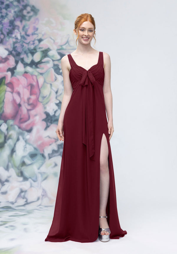 MGNY Madeline Gardner New York 3030009 Slit Long Formal A Line Dress