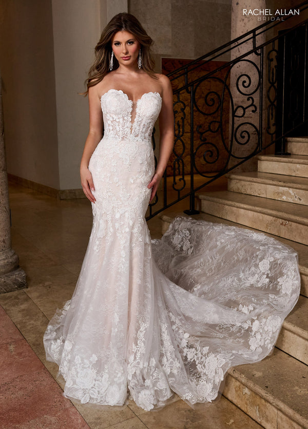 Rachel Allan RB5088 Long Lace Mermaid Wedding Dress