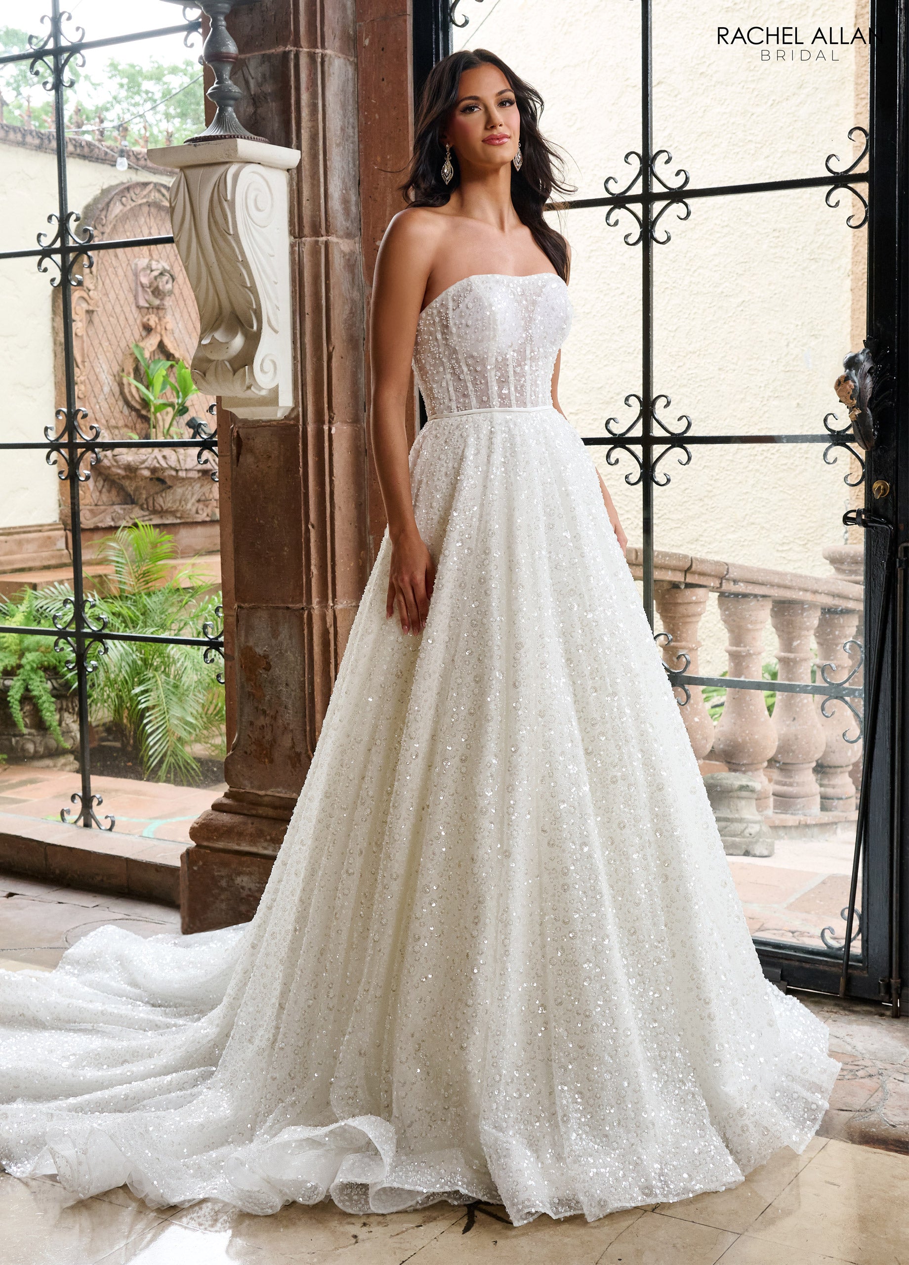 Rachel Allan RB5094 Bridal Gown Long Beaded Wedding Dress