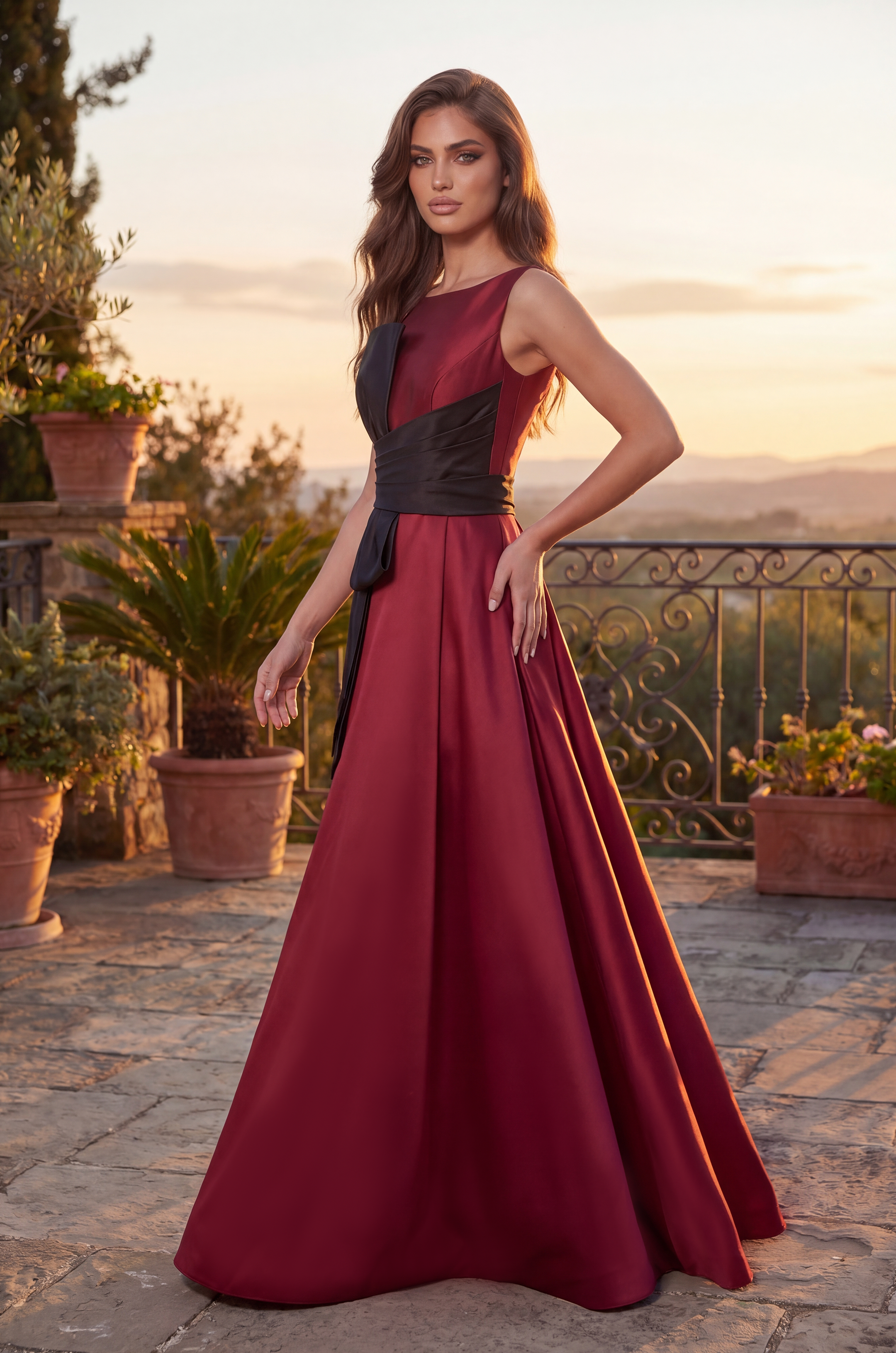 The Dress Outlet Formal Ball Gown - Sleeveless Bateau Neckline - Eggplant - Size 10 The Dress Outlet Formal Ball Gown - Sleeveless Bateau Neckline - Eggplant - Size 10