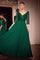 Formal Dresses Long Formal A Line Beaded Evening Dress Emerald