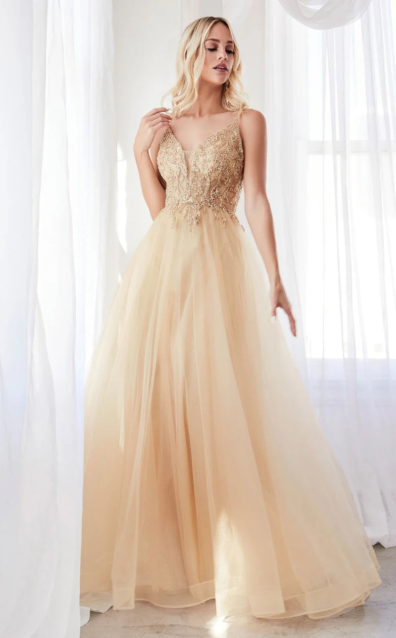 LaDivine CD0154 Long Formal Ball Gown Prom Dress