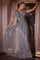 Formal Dresses Long Beaded A Line Formal Dress Smoky Blue