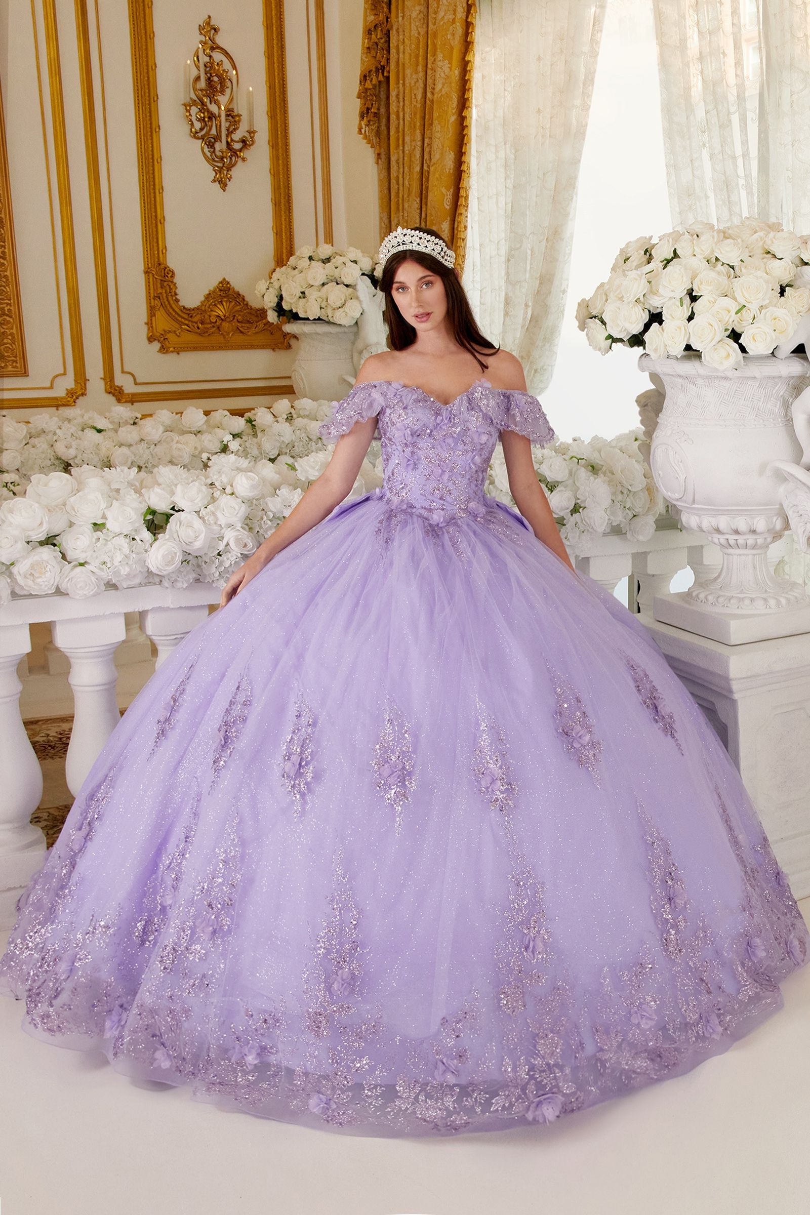 Long Ball Gown Quinceañera Dress by LaDivine 15701 Long Ball Gown Quinceañera Dress by LaDivine 15701