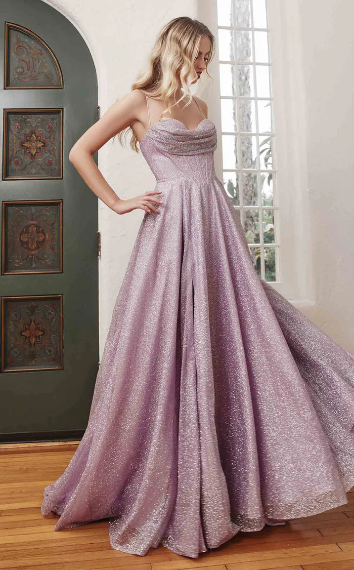 Prom Dresses Sparkling Long Evening Prom Gown Lavender