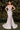 Wedding Dresses Long Fitted Slit Lace Applique Wedding Dress Off White