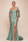Prom Dresses Long Off Shoulder Prom Dress Dark Sage Dark Sage