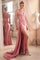 Prom Dresses Long Formal Strapless Satin Fitted Prom Dress Rose Pink