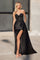 Prom Dresses Long Formal Beaded Applique Prom Dress Black