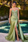 Prom Dresses Long Formal Beaded Applique Prom Dress Greenery