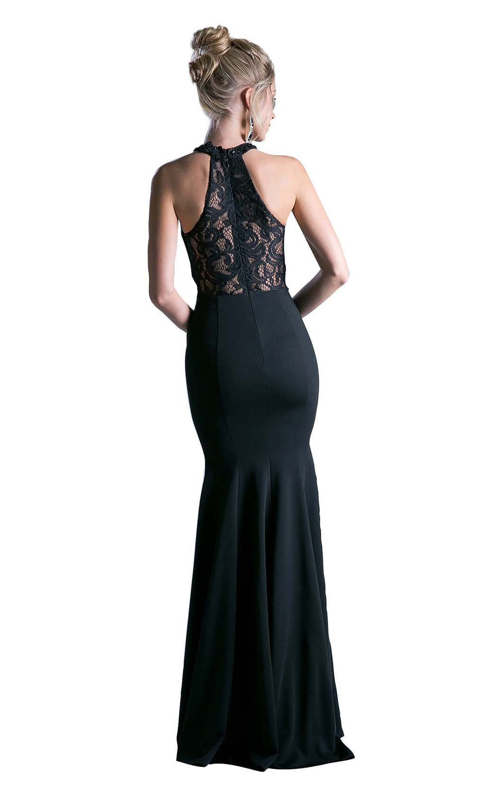 Halter Floor-Length Lace Formal Mermaid LaDivine CF102