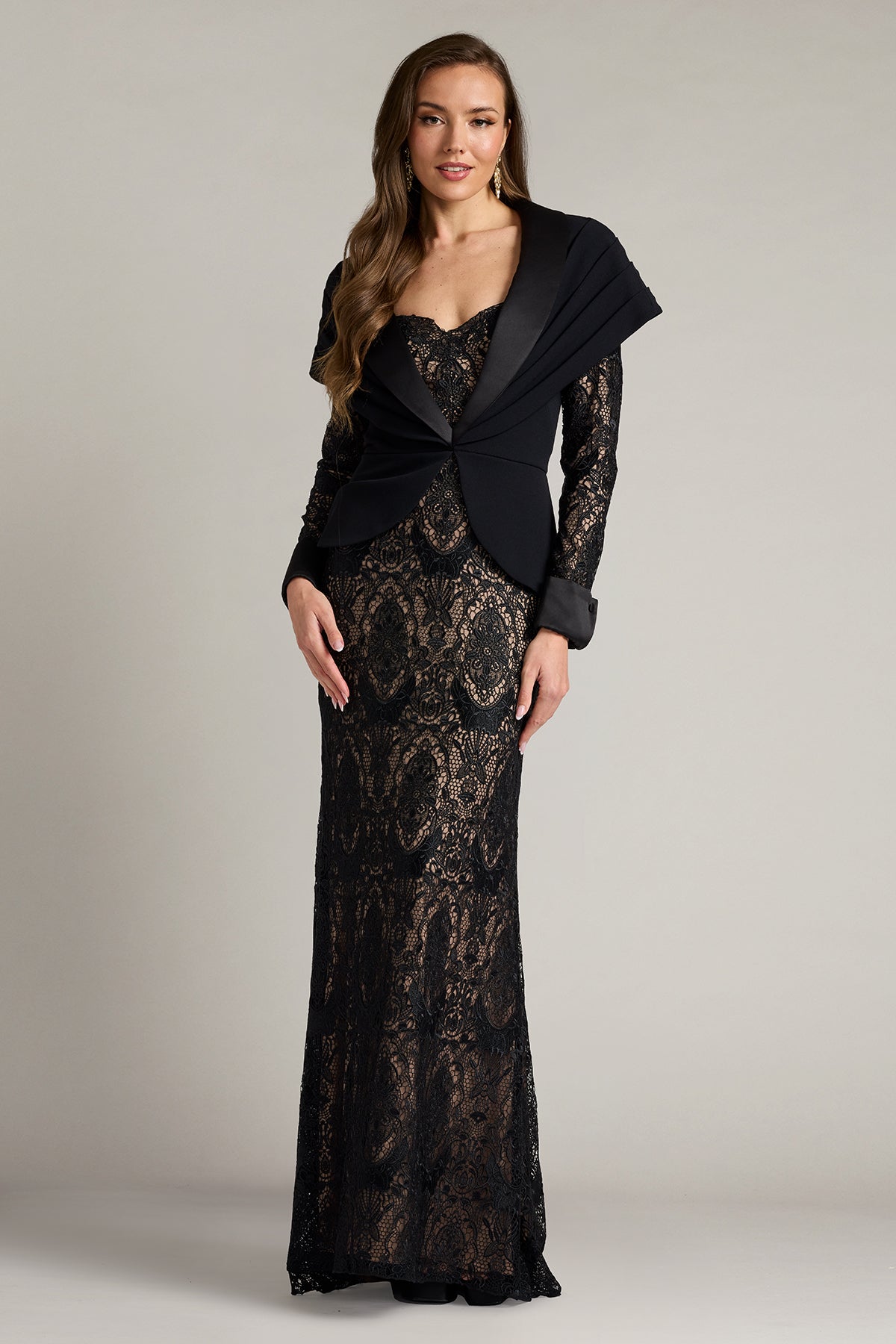Sweetheart Floor-Length Lace Formal Sheath/Column Tadashi Shoji CKB26328L
