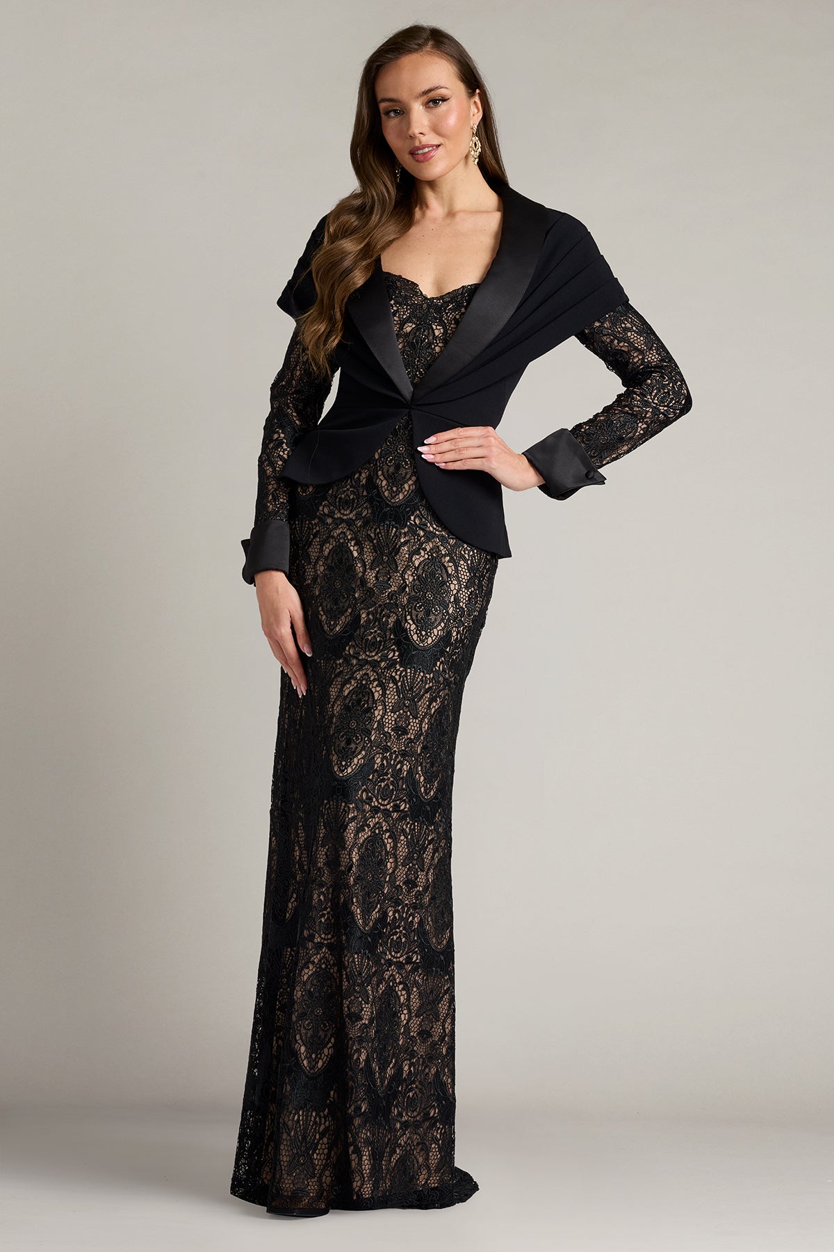 Sweetheart Floor-Length Lace Formal Sheath/Column Tadashi Shoji CKB26328L