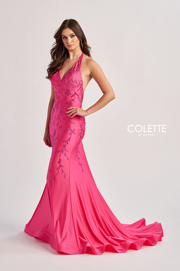 Prom Dresses Long Ruched Mermaid Formal Prom Dress Lipstick Pink
