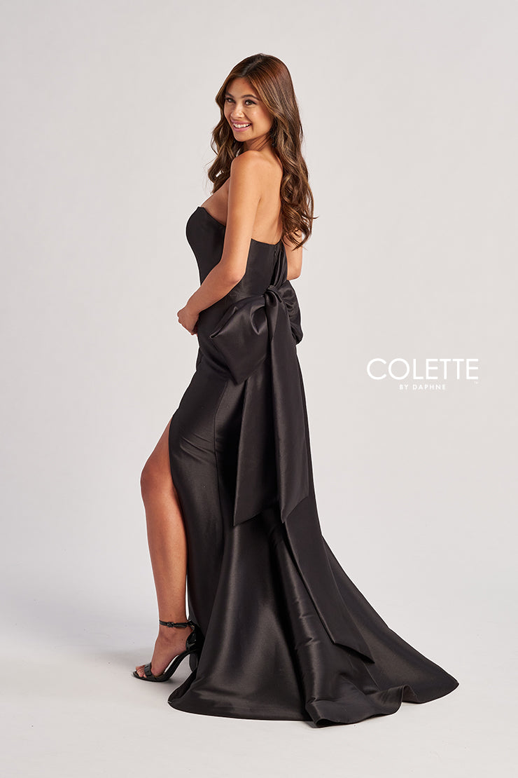 Prom Dresses Long Mermaid Slit Formal Prom Dress Black