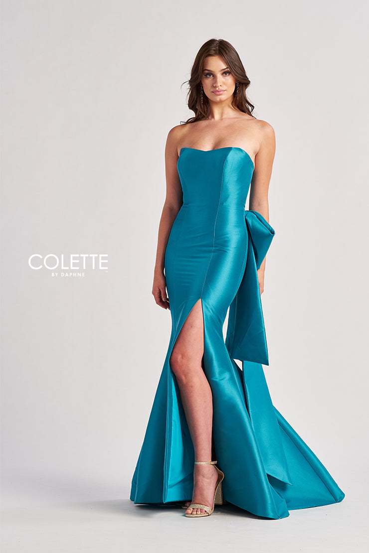Prom Dresses Long Mermaid Slit Formal Prom Dress Turquoise