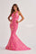 Prom Dresses Formal Long Mermaid Sequin Prom Dress Cotton Candy