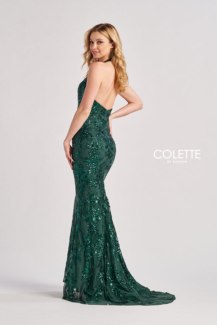 Colette by Daphne CL8495 Formal Long Mermaid Sequin Prom Dress