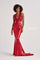 Prom Dresses Prom Fitted Long Metallic Formal Dress Red