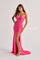 Prom Dresses Beaded Long Formal Mermaid Prom Dress Pink
