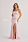 Prom Dresses Mermaid Formal Slit Long Prom Dress Ice Pink
