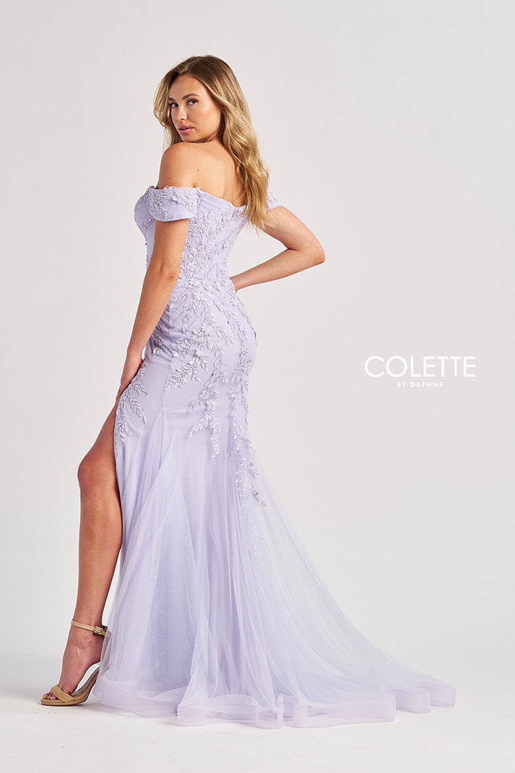 Colette by Daphne CL8645 Mermaid Long Formal Beaded Sequin Prom Dress