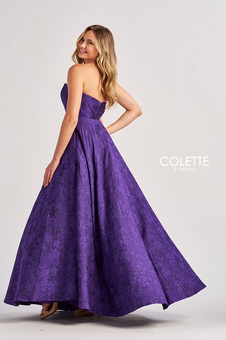 Prom Dresses ball Gown Long Formal Beaded Prom Dress Purple