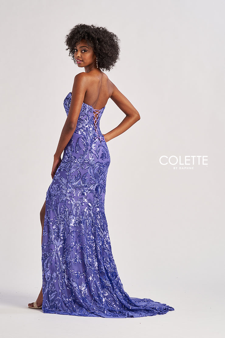 Colette by Daphne CL8680 Long Sequin Mermaid Formal Prom Dress