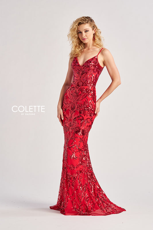 Prom Dresses Long Mermaid Formal Sequin Pprom Dress Red