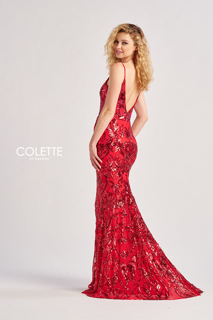 Colette by Daphne 8685 Long Mermaid Formal Sequin Pprom Dress