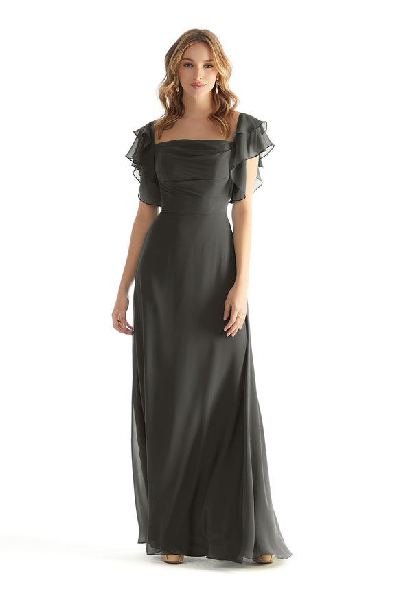 MGNY Madeline Gardner New York 31227 Formal Evening A Line Ruffle Long Dress