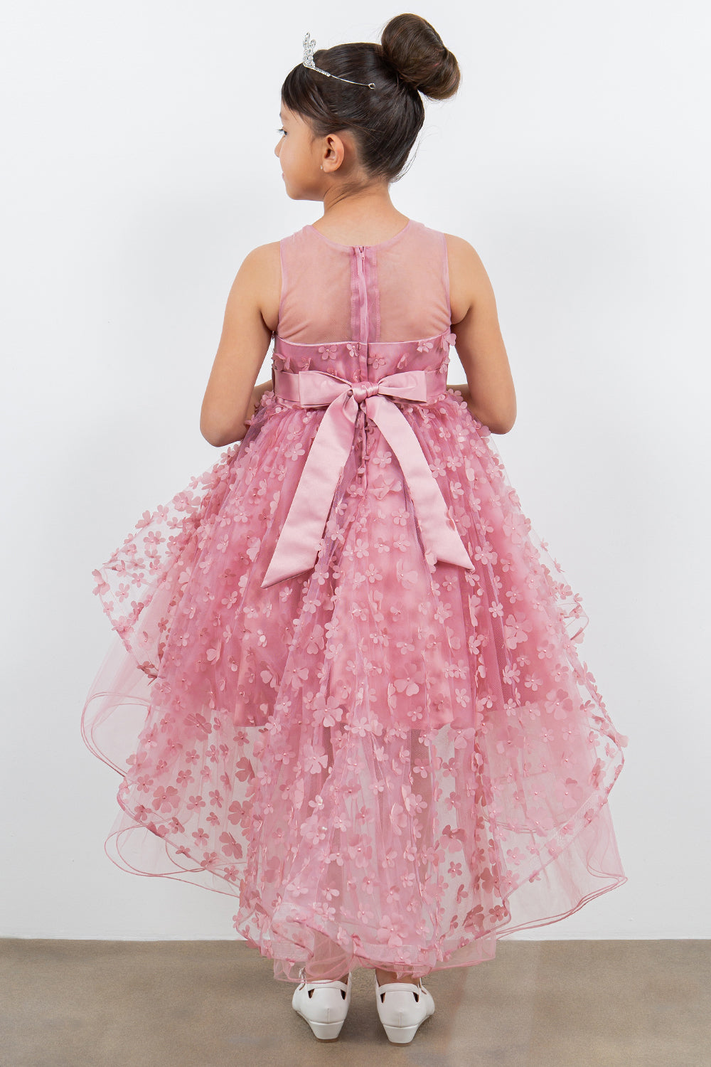 Cinderella Couture 9170 A Line 3D Floral High Low Flower Dress