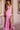 Prom Dresses Floral Beaded Long Slit Formal Prom Dress  Pink