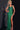 Prom Dresses Embellished Long High Slit Formal Prom Dress Emerald
