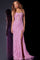 Prom Dresses Fitted Long Floral Formal Prom Dress Pink