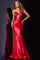 Prom Dresses Fitted Long Formal Satin Prom Dress Red